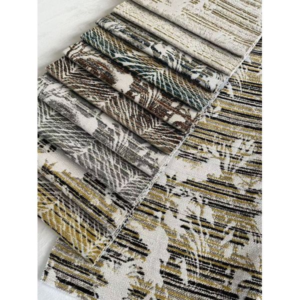 100% Polyester 430gsm Jacquard Woven Sofa Fabric