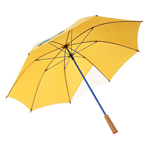 Dual Used Windproof Umbrella with Metal Shaft and Customized Logo Printed Cork