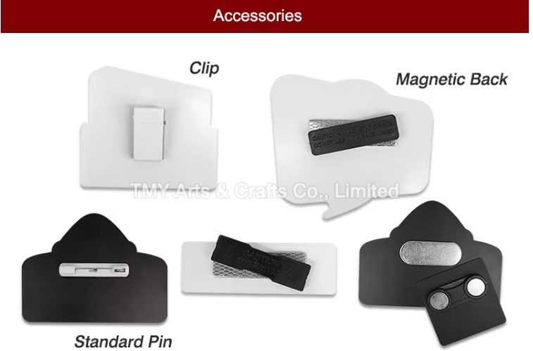 Custom Shape ABS Material Plastic Nametag Blackboard Resurable Chalkboard Name Badges
