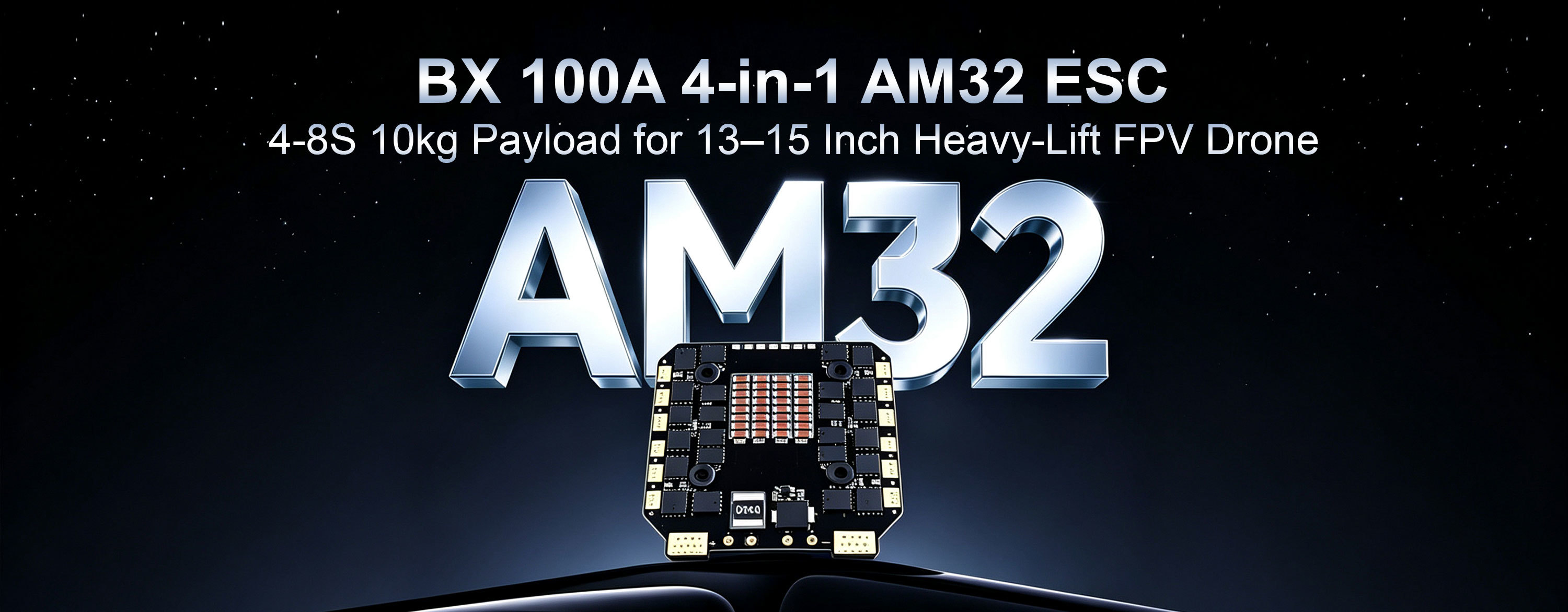 AM32 ZTW BX 100A 4 in 1 ESC 4-8S 10kg Payload for 13–15 Inch Heavy-Lift FPV Drone