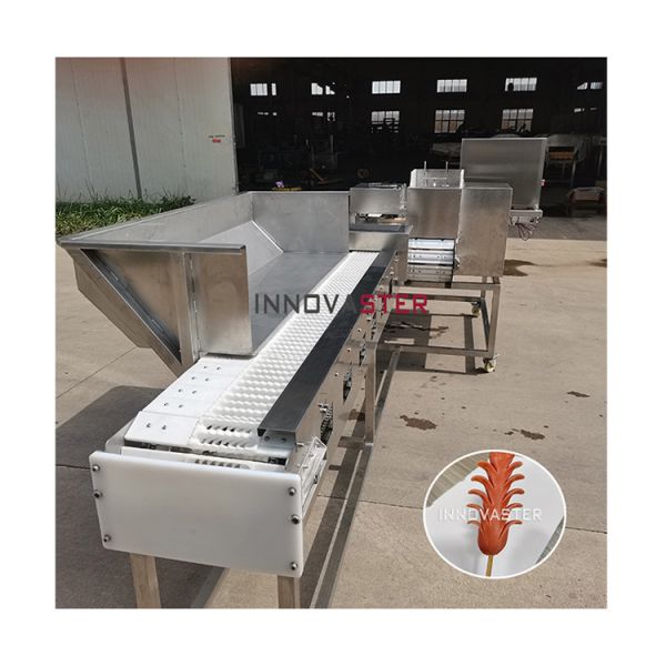 SUS304 Automatic Stainless Steel BBQ Skewer Meat Stick Machine for Meat Food Processing