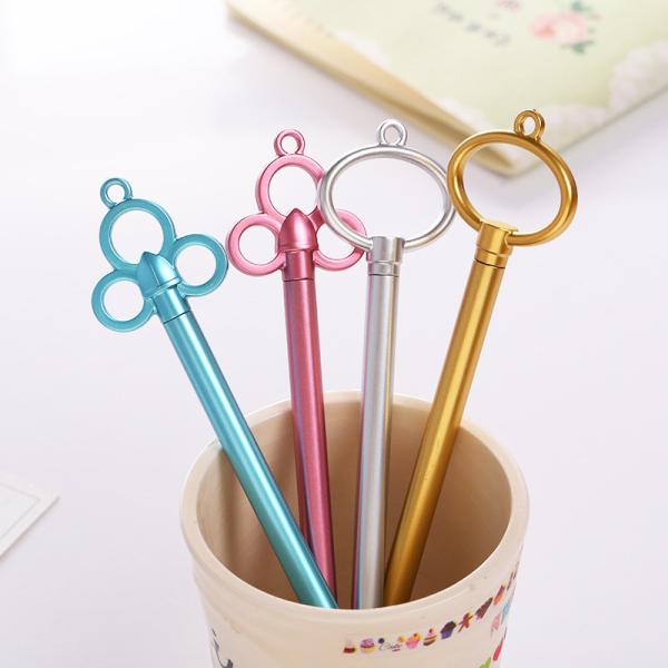 Key Shaped Creative Neutral Pen 0.5mm Candy Color Plastic Gel Pen For Student