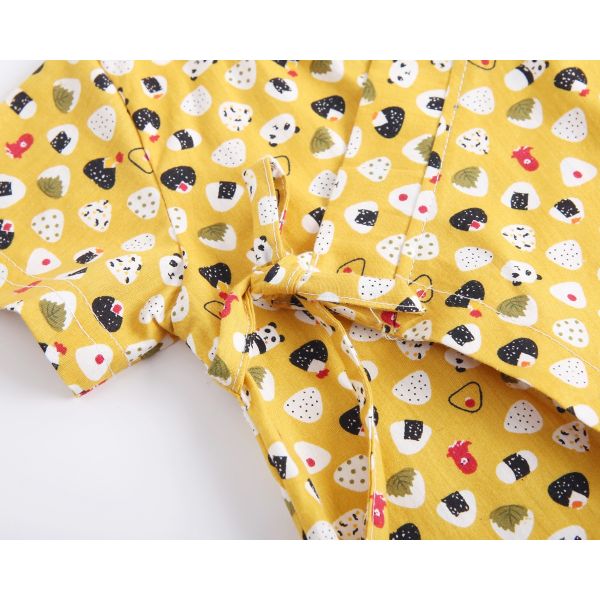 100cm Casual Infant Matching Children'S Pajamas Sets With Floral Bag