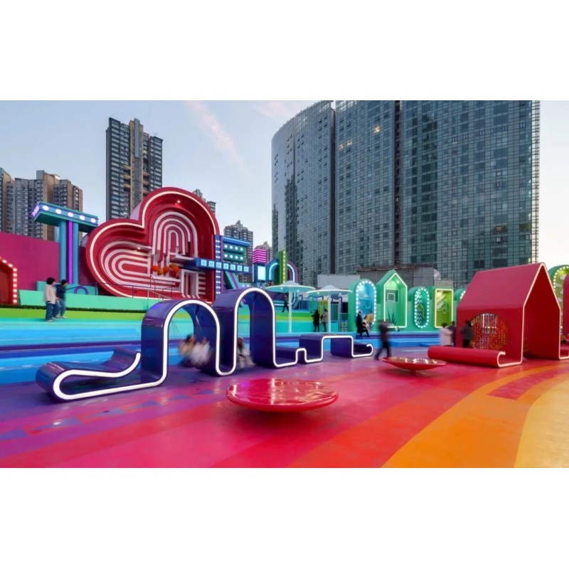 Customized Stainless Steel Interactive Sculpture for Urban Art Installation and Public Spaces