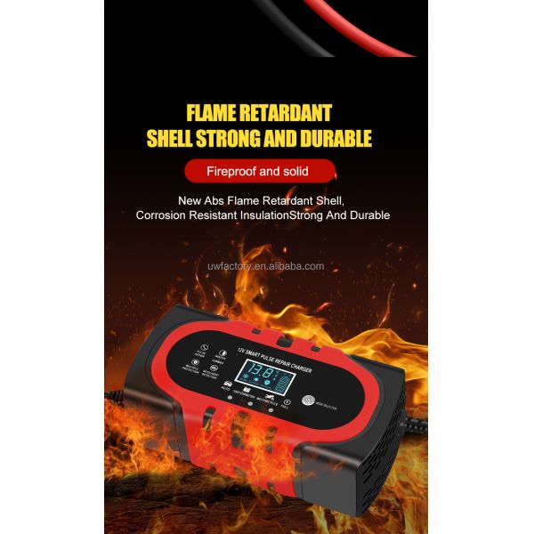 OEM Orders 12V 10A 15A Automatic Charging Smart Auto Charger Portable Car Motorcycle Battery Charger for Lead Acid Battery