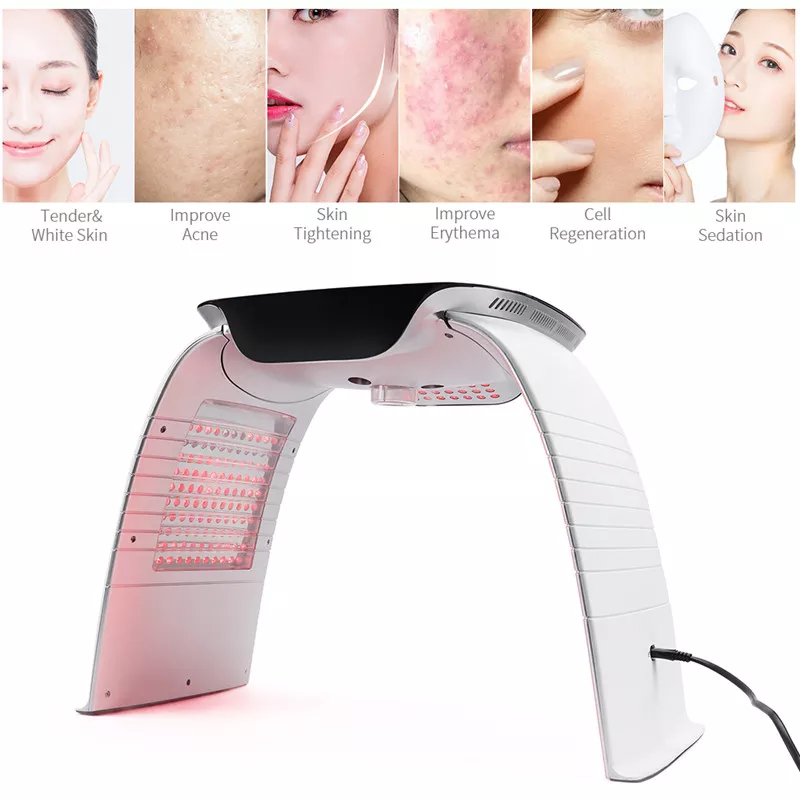 Estheticians Beauty Led Facial Equipment Pdt Light Therapy With Steam Red Light Belt Therapy
