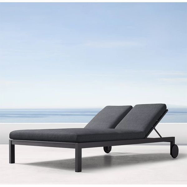 Modern Design Aluminum Frame Patio Poolside Leisure Lounge for Beach Chaise Lounger