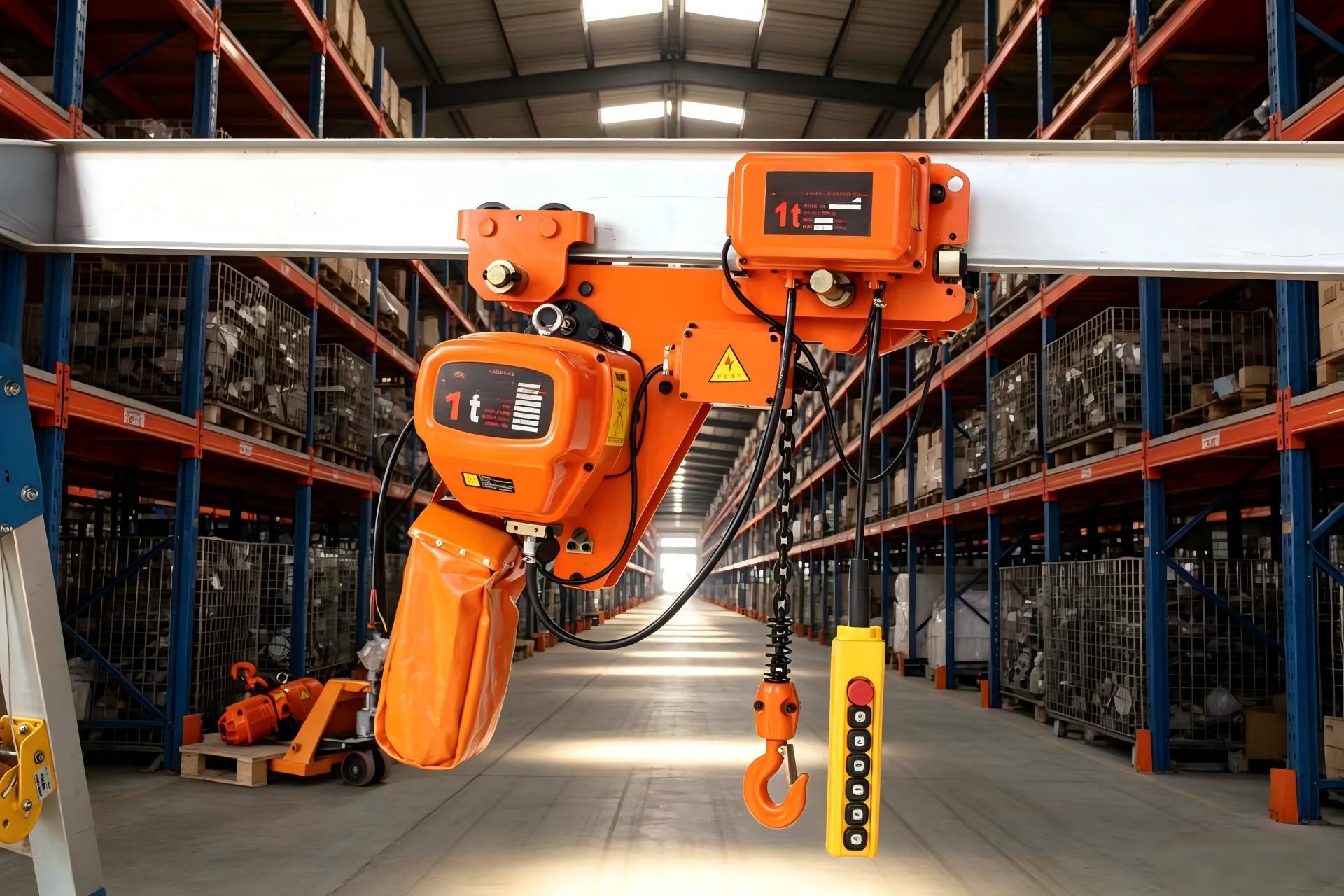 220V Low Headroom Chain Hoist Precise Lifting Control Warehouse Hoist