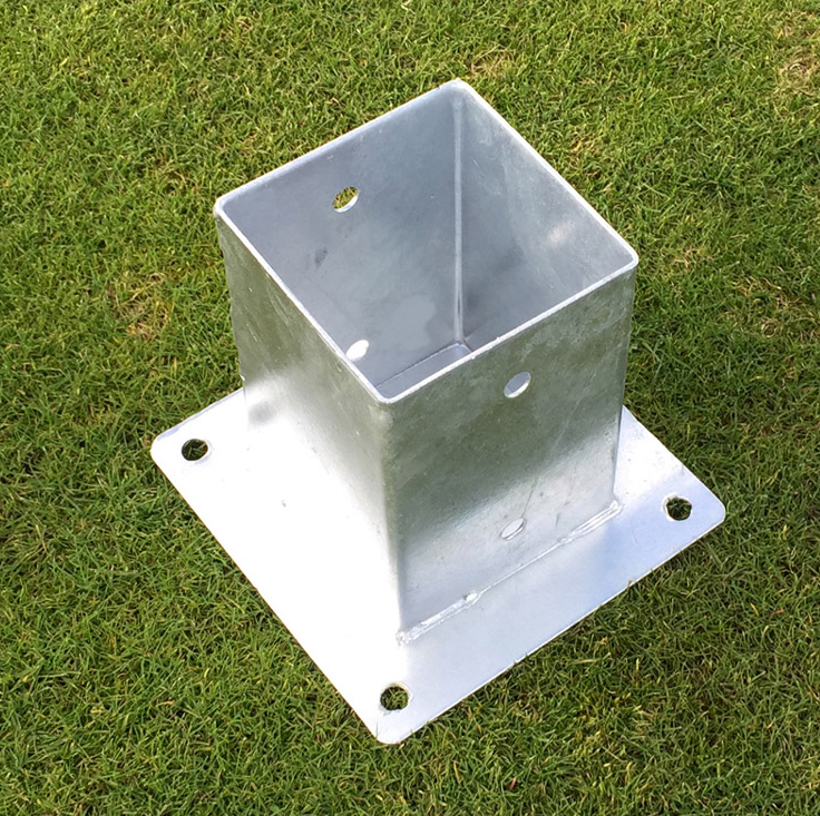 Вторая операция Металлические скобки, изготовленные на заказ, козырь для деревянных столбов