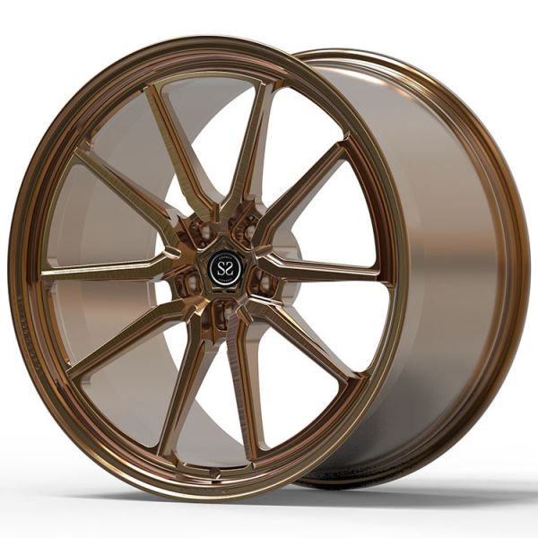 G70 BMW 760 Custom 1-PC Forged Rims 22x9.5 and 22x11 Gloss Bronze