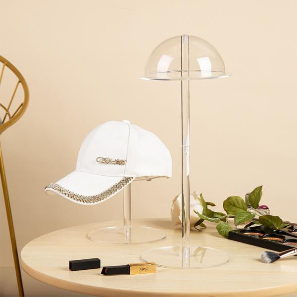Transparent Black Acrylic Display Stands Hair Accessory Holder 20cm