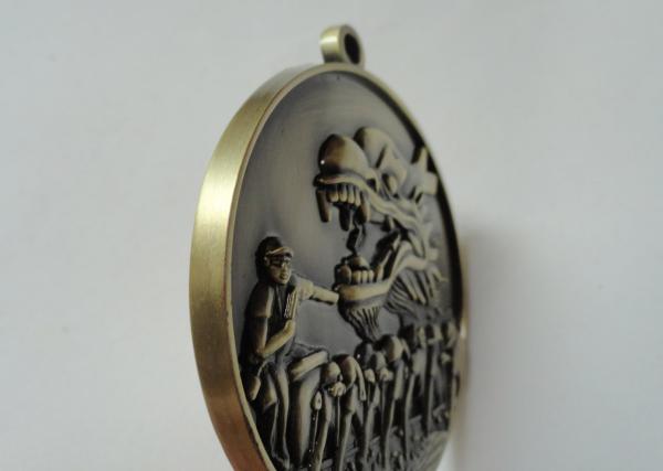 Custom Zinc Alloy / Pewter / Dragon / Brass Boat 3D Die Cast Medals for Souvenir Gift