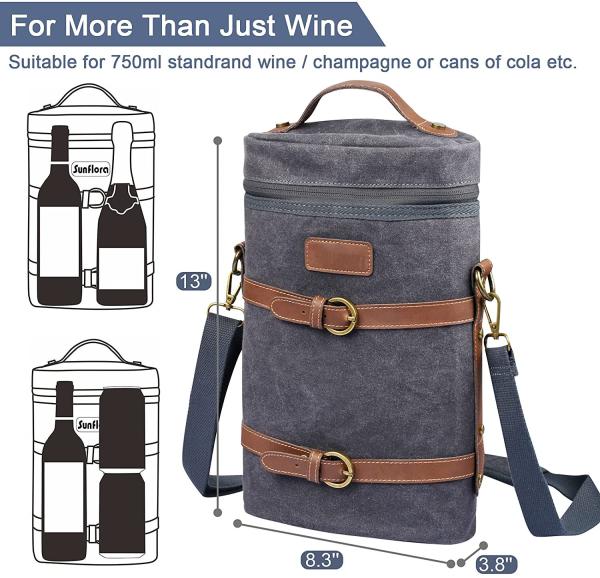 Flexible Picnic Wine Heavy Duty Insulated Cooler Bags Divider Pad Water Bottle 8x3x13