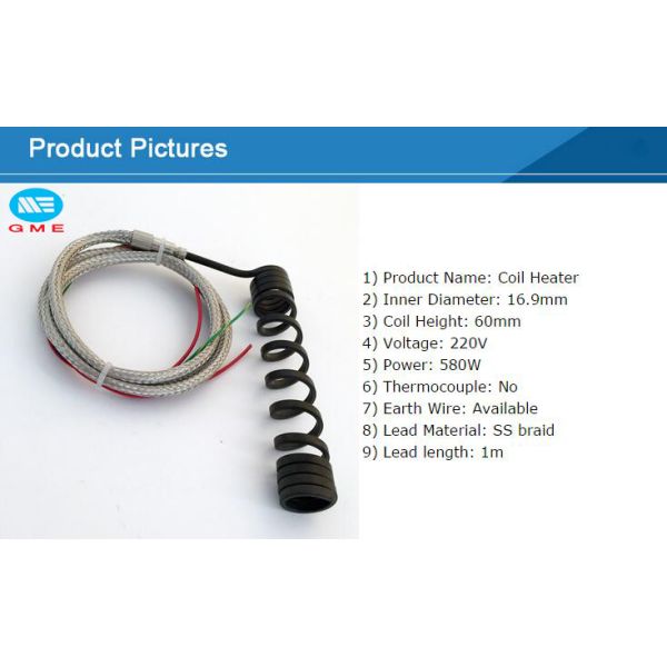 змеевик для обогрева нержавеющей стали 220в 1500в электрический для инжекционного метода литья/машины тумана
