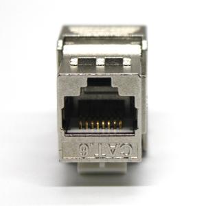 RJ45 o conector Cat6a Jack trapezoide, protegeu o metal Cat6 Jack modular