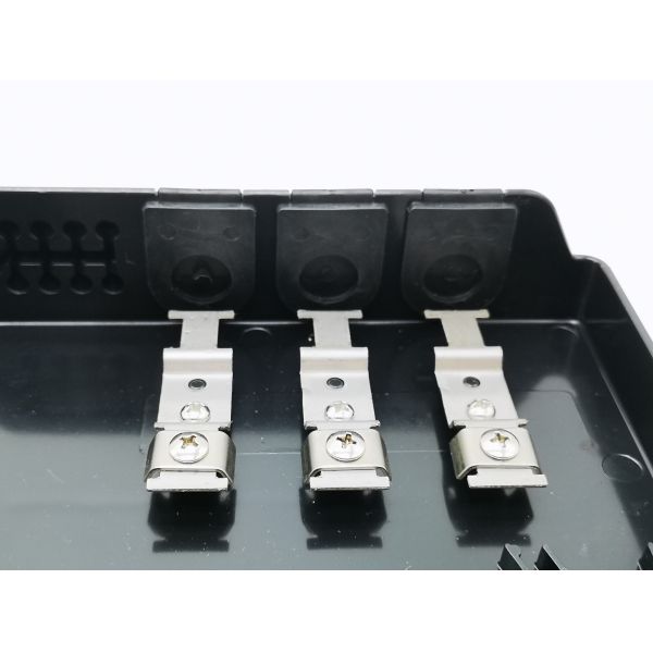 YINGDA 8Port Fiber Optic Splitter Box для распределения кабелей FTTH Black 8 cores SC Allen Screw UL94 V0