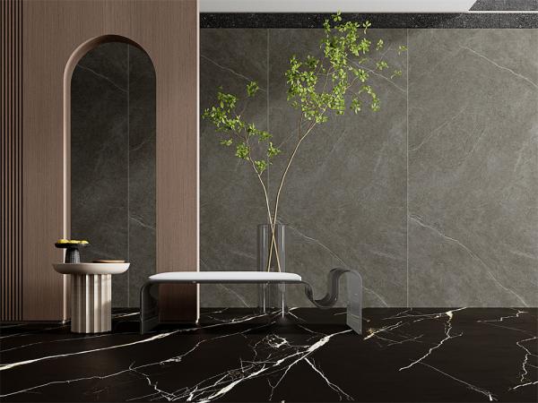 1600x3200mm Grey Matt Sintered Stone Slab for Office Design