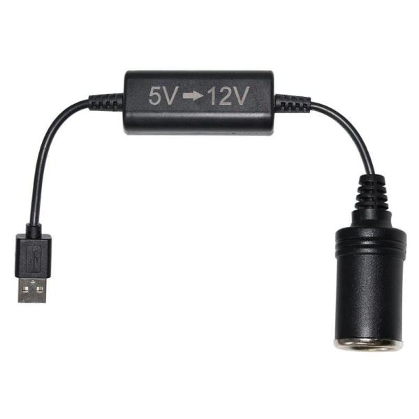 Cabo Conversor USB para DC de 5V para 9V 12V Step Up para Roteador Câmera