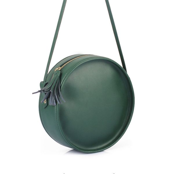 Genuien Leather Round Bags Simply Women Cross-body Bags Designer Small Handbags