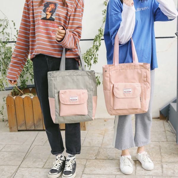 Canvas bag simple single-shoulder cloth bag Korean version of harajuku ulzzang Japanese students art handbag fashion bag