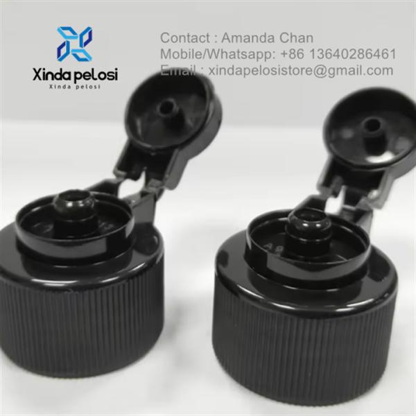 Fábrica de venda por atacado de plástico de limpeza de plástico suave Flip Detergente garrafa tampa com tampa de parafuso