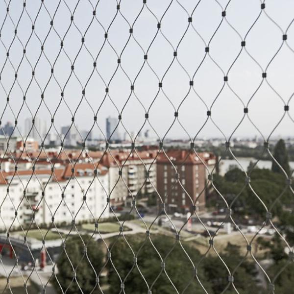 Stainless Steel Wire Rope Balustrade Net Railing Protective Rope Mesh