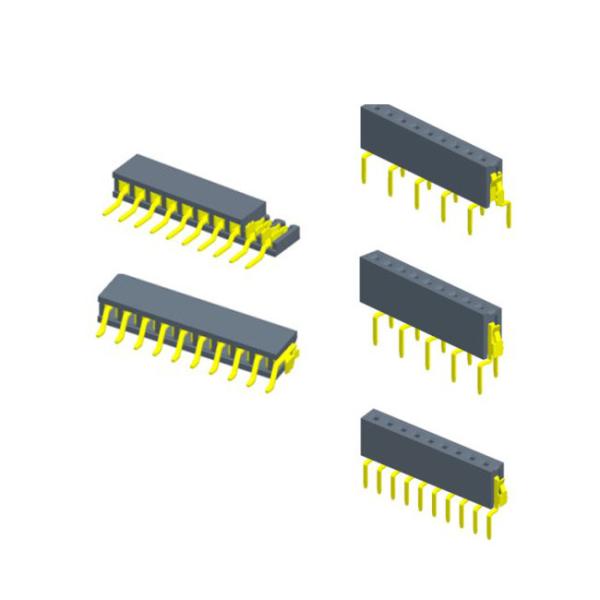 2.0 mm H 4.3 Single Row Female Header Connector Bottom Entry Type