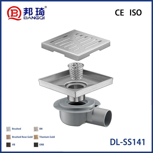 DL-SS141 Drainage de plancher en acier inoxydable européen