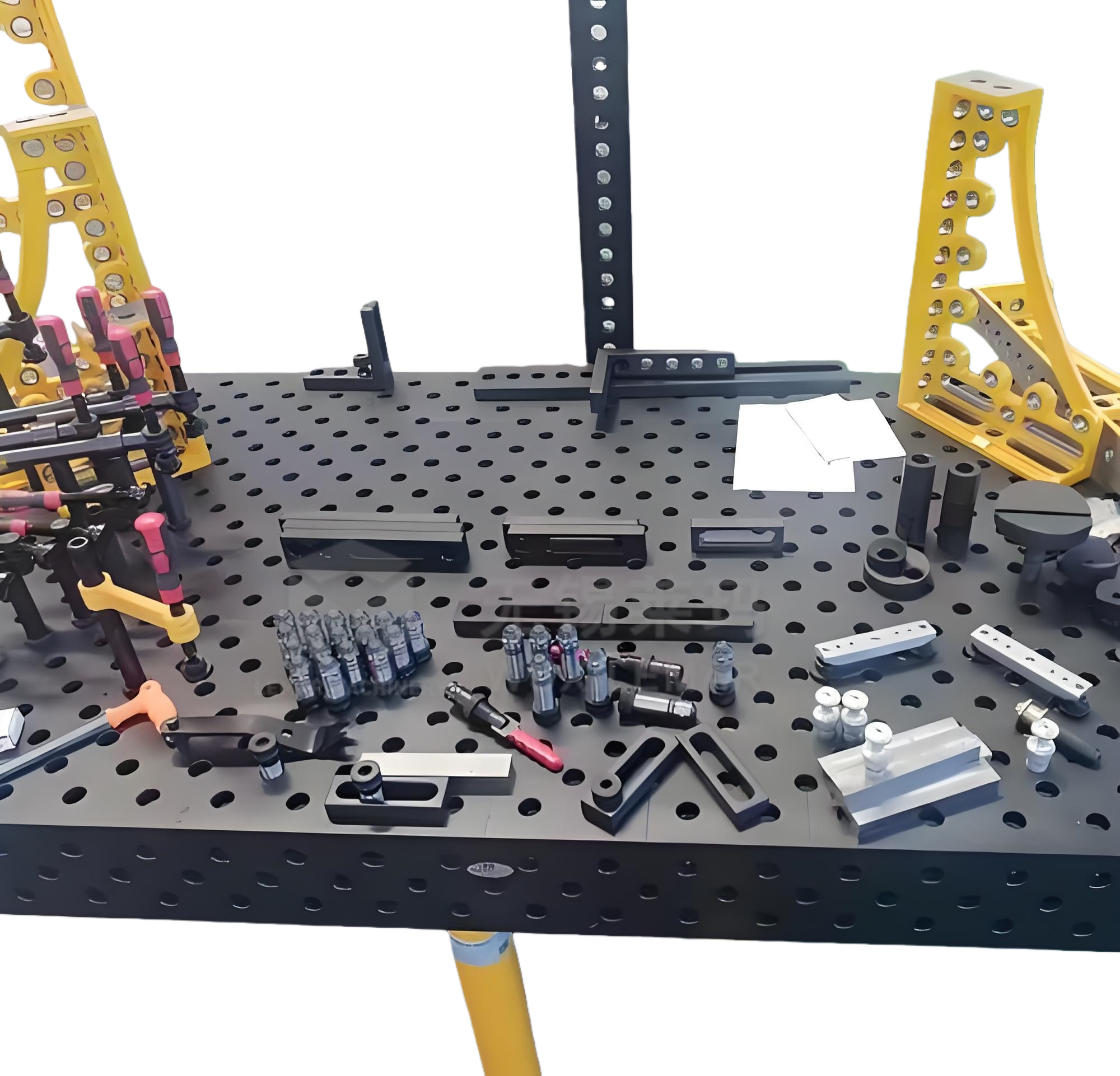 M12 3D Welding Fixture Table 50x50 Grid 12mm Thin Cast Iron Top Tilting Welding Table