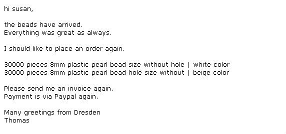 Round Shape Abs Plastic Pearl Bead Strings