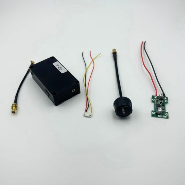 8-10W Power Supply 7.0GHZ  8-10W 64CH Video Transmitter for Long Distance Transmission and High Power Output