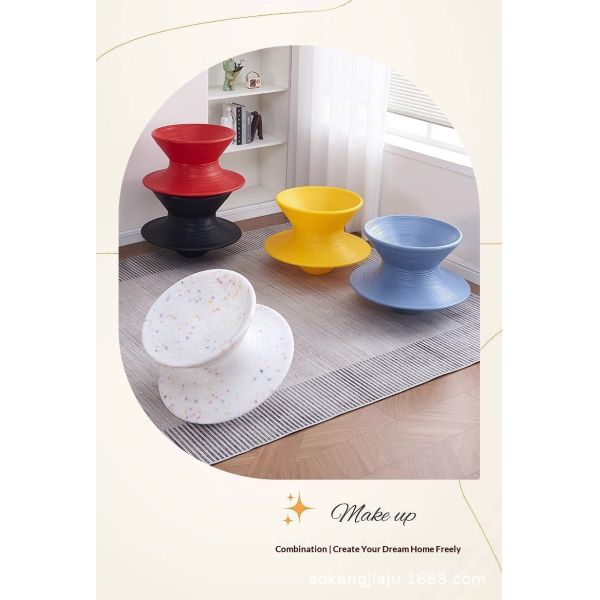 Modern Design Non-slip 360 Degrees Rotating Living Room Accent Chair Children Swivel Gyro Leisure Chair for Mall Shopping