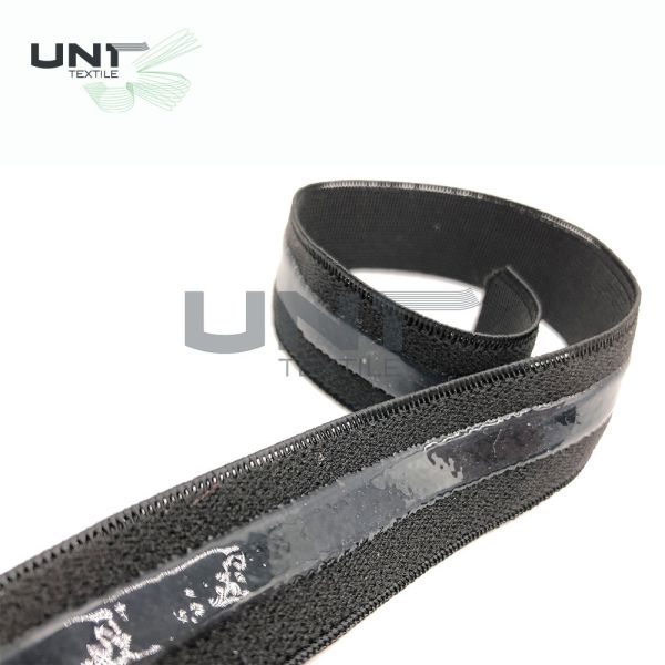 Anti Slip Garments Accessories Silicone Braided Elastic Band