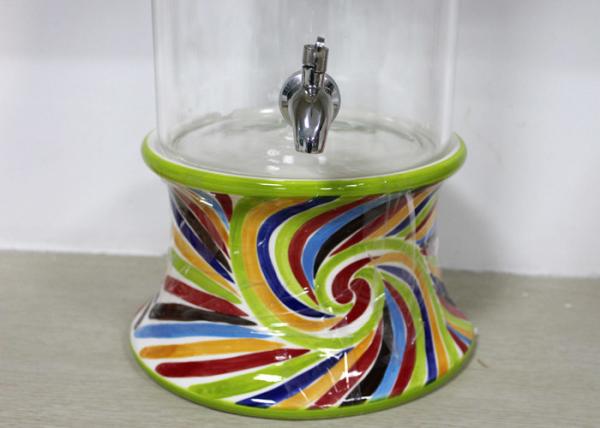Colorful Design Ceramic Houseware Yellow Porcelain Ceramic Drink Dispenser