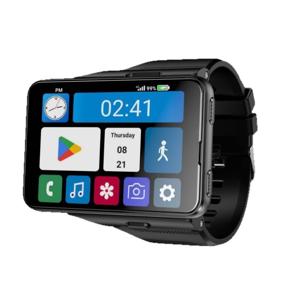 4G Dual Camera Smart Watch , Rectangular Full Touch SmartWatch With Video Call
