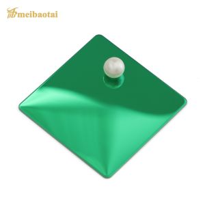 Green Mirror Finish PVD Blue Coated Decorative Stainless Steel Sheet 1.2mm Thickness