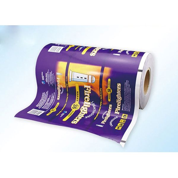 PET/VMPET/PE Plastic Packaging Film Roll Customize Printing Multilayer For Snacks Food