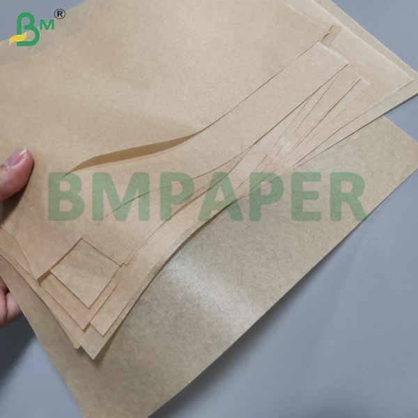 Papel de silicona de doble cara marrón de 35 g/m² y 38 g/m² para barbacoa, 24 x 36 pulgadas