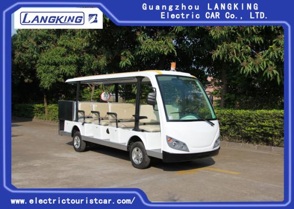 Ônibus Sightseeing bonde de 14 Seater, carro bonde da canela 72v com cerco da caixa da carga