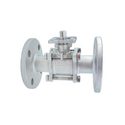 Plataforma alta 3PC válvula de esferas de flange industrial Sol de sílica por estrutura PN1.0-32.0MPa