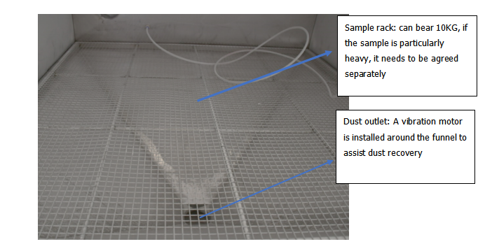 IEC60529 Figure 2 IP5X/6X Sand And Dust Test Chamber 1000L
