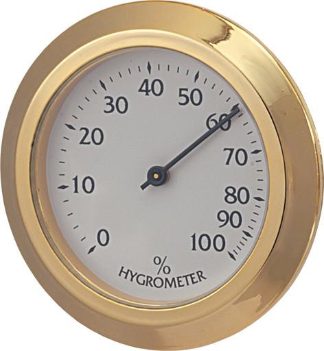 Tobacco Cigar Hygrometer 37.8mm Diameter Round Shape For Humidors Smoking
