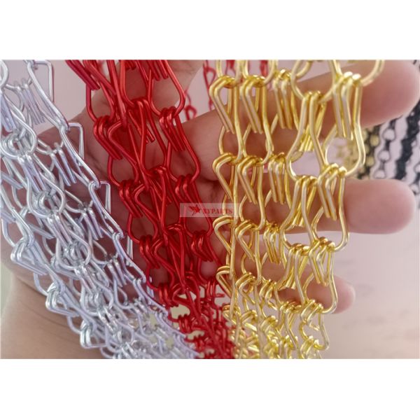 1.6x20mm Anodized Aluminum Chain Curtains For Architectural Wall Decoration