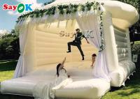 Despedida inflable comercial para el banquete de boda/el castillo animoso blanco