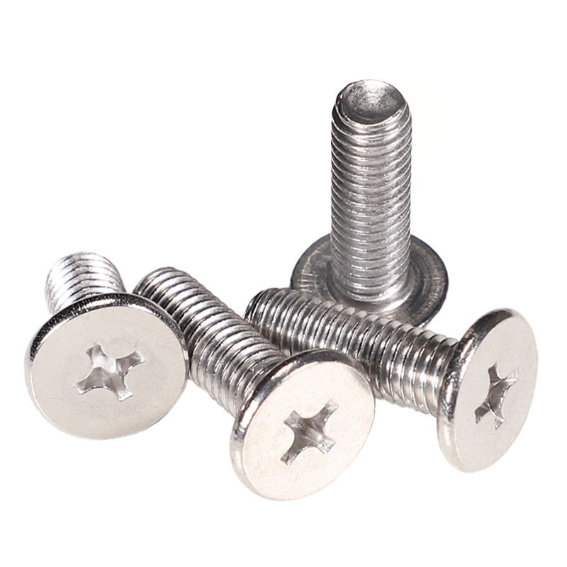 CM304 stainless steel cross flat head screw wholesale, flat head screw, screw, thin head machine screw M2/M3/M4/M5/M6