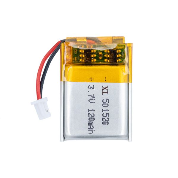 Rechargeable 3.7V 120mAh Lithium Polymer Battery with 500 Cycles Lifespan for Smart Watches - 501520 Model