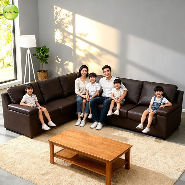 Urban - Luxury Black Leather Modular Sofa: Sleek Silhouette, Premium Craft – Modern Lofts Statement