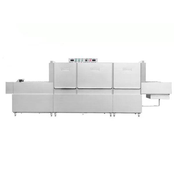 Double Tank 380V 66kw Industrial Restaurant Dishwasher