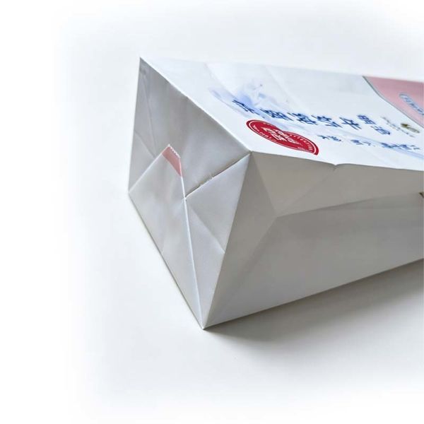 Custom Printed Square Bottom Paper Bag Waterproof Coated Paper Window Bags Recyclable