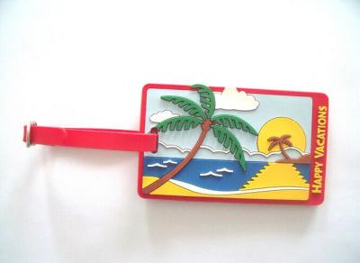 luggage tags rubber loop with printing manufacture